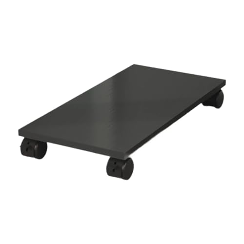 Computer Tower Ständer Desktop-CPU-Rollständer mit 4 Lenkrollen, praktischer, robuster, tragbarer PC-Ständer, Computergehäuseständer for Desktop-Tower(Black) von FJIXUO