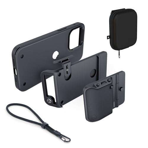 FJORDEN Ultimate Bundle für iPhone 15 Pro – inklusive Schutzhülle, schwarzem Seilband und kompatibel mit MagSafe Adapter (Medium) – schießen Sie wie EIN Profi mit Ihrem iPhone von FJORDEN