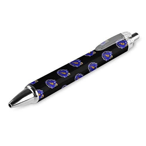 FJQWKLF Einziehbarer Kugelschreiber mit Staatsflagge von Massachusetts, blaue Tinte, glattes Schreiben, 0,5 mm, 1 Stück von FJQWKLF