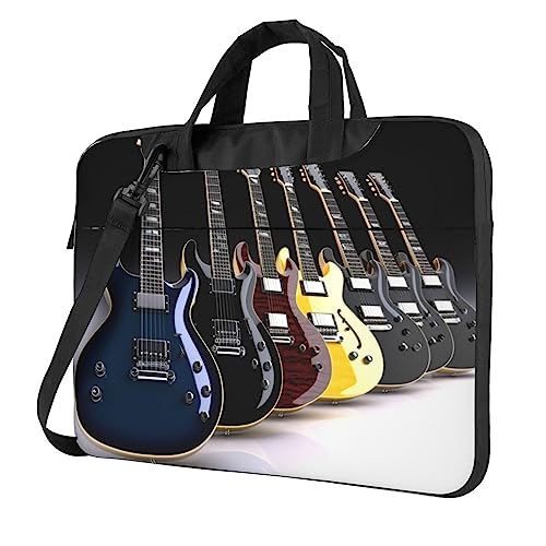 Laptop-Hülle für E-Gitarre, 35,6 cm (14 Zoll), stoßfest, schützende Notebook-Tasche, tragbare Laptop-Tasche, wasserdichte Aktentasche, Tasche für Männer und Frauen von FJWSLCH