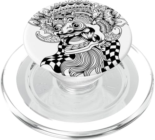 Barong-Maske: ikonisches balinesisches mythisches Beschützer-Design PopSockets PopGrip für MagSafe von FK12