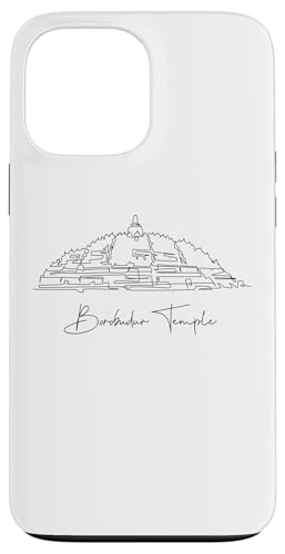 Borobudur Lineart: Elegantes Denkmal-Design Hülle für iPhone 13 Pro Max Borobudur Lineart: Elegantes Denkmal-Design Hülle für iPhone 13 Pro Max von FK12