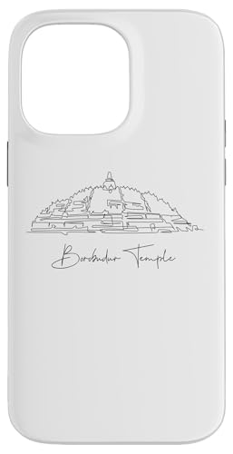 Borobudur Lineart: Elegantes Denkmal-Design Hülle für iPhone 14 Pro Max Borobudur Lineart: Elegantes Denkmal-Design Hülle für iPhone 14 Pro Max von FK12