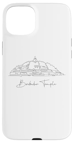 Borobudur Lineart: Elegantes Denkmal-Design Hülle für iPhone 15 Plus Borobudur Lineart: Elegantes Denkmal-Design Hülle für iPhone 15 Plus von FK12
