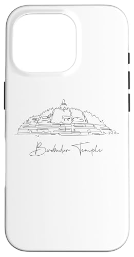 Borobudur Lineart: Elegantes Denkmal-Design Hülle für iPhone 16 Pro Borobudur Lineart: Elegantes Denkmal-Design Hülle für iPhone 16 Pro von FK12