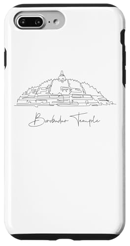 Borobudur Lineart: Elegantes Denkmal-Design Hülle für iPhone 7 Plus/8 Plus Borobudur Lineart: Elegantes Denkmal-Design Hülle für iPhone 7 Plus/8 Plus von FK12