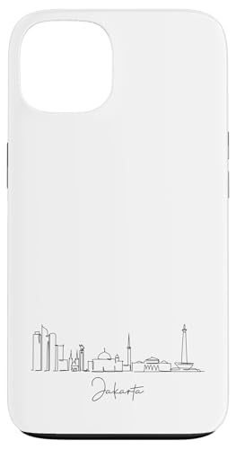Jakarta City Line: Minimalistische Urban Skyline Lineart Hülle für iPhone 13 Jakarta City Line: Minimalistische Urban Skyline Lineart Hülle für iPhone 13 von FK12