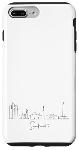 Jakarta City Line: Minimalistische Urban Skyline Lineart Hülle für iPhone 7 Plus/8 Plus Jakarta City Line: Minimalistische Urban Skyline Lineart Hülle für iPhone 7 Plus/8 Plus von FK12