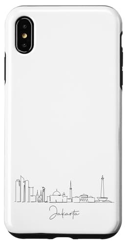 Jakarta City Line: Minimalistische Urban Skyline Lineart Hülle für iPhone XS Max Jakarta City Line: Minimalistische Urban Skyline Lineart Hülle für iPhone XS Max von FK12