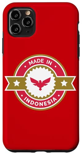 "Made in Indonesia" Logo mit rotem Garuda Hülle für iPhone 11 Pro Max von FK12