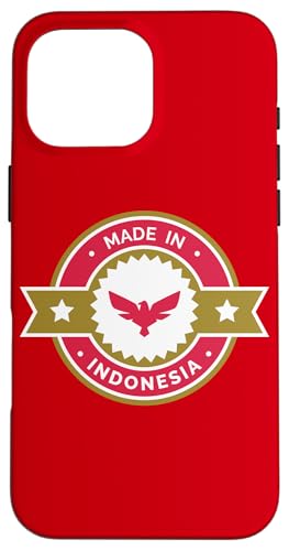 "Made in Indonesia" Logo mit rotem Garuda Hülle für iPhone 16 Pro Max von FK12