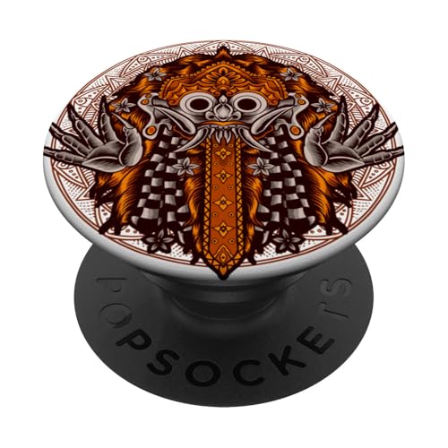 Rangda: Kultiges balinesisches Dämonenkönigin-Design PopSockets Klebender PopGrip von FK12