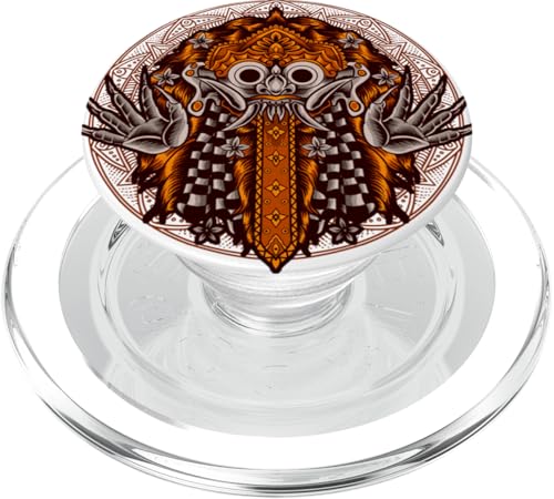 Rangda: Kultiges balinesisches Dämonenkönigin-Design PopSockets PopGrip für MagSafe von FK12