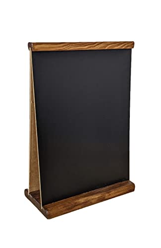 A4 Speisetafel Tischaufsteller beidseitig schiefertafel zum beschriften tischaufsteller a4 menükarten beschreibbar Werbetafel Holztafel Kreidetafel (2) von FKL DESIGN Home Deco