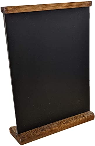 A4 Speisetafel Tischaufsteller beidseitig schiefertafel zum beschriften tischaufsteller a4 menükarten beschreibbar Werbetafel Holztafel Kreidetafel (4) von FKL DESIGN Home Deco