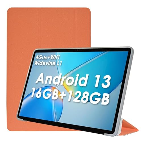 FKQLH Hülle für ALLDOCUBE iPlay 60, Leicht PU Leder Folio Ständer Schutzhülle Etui Case für ALLDOCUBE iPlay 60 11 Zoll, Orange von FKQLH