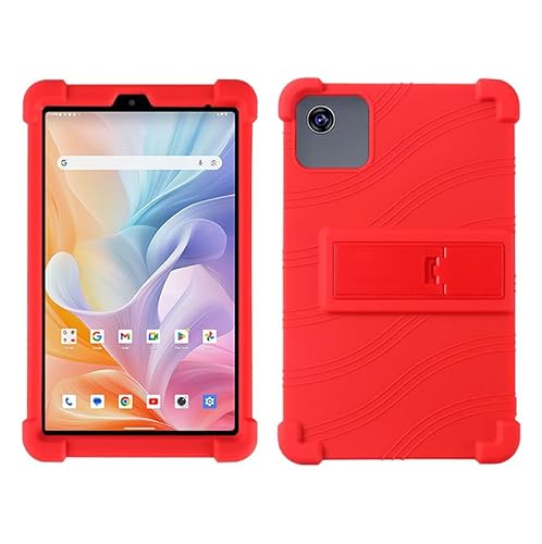 FKQLH Hülle für ALLDOCUBE iPlay 60 Mini Tablet 8,7 Zoll, Stand Silikon kinderfreundliche Stoßfest Schützend Abdeckung Hüllen für ALLDOCUBE iPlay 60 Mini Tablet 8,7 Zoll, Rot von FKQLH