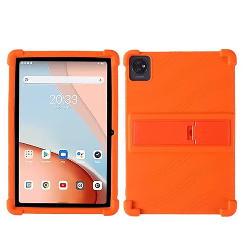FKQLH Hülle für Black View Tab 7 WiFi, Stand Silikon kinderfreundliche Stoßfest Schützend Abdeckung Hüllen für Black View Tab 7 WiFi Tablet 10 Zoll, Orange von FKQLH