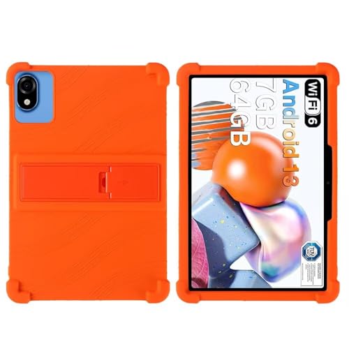FKQLH Hülle für DOOGEE U9 Tablet 10 Zoll, Stand Silikon kinderfreundliche Stoßfest Schützend Abdeckung Hüllen für DOOGEE U9 Tablet 10 Zoll, Orange von FKQLH