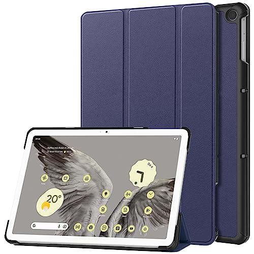 FKQLH Hülle für Google Pixel Tablet, Leicht PU Leder Folio Ständer Schutzhülle Etui Case für Google Pixel Tablet 11 Zoll 2023, Blau von FKQLH