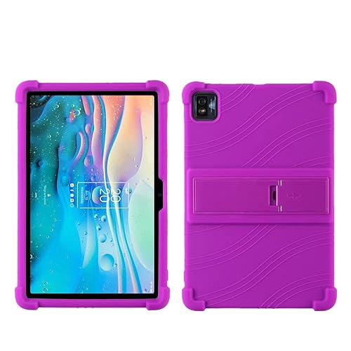 FKQLH Hülle für TCL NXTPAPER 10S 10.1", Stand Silikon kinderfreundliche Stoßfest Schützend Abdeckung Hüllen für TCL NXTPAPER 10S 10.1", Lila von FKQLH