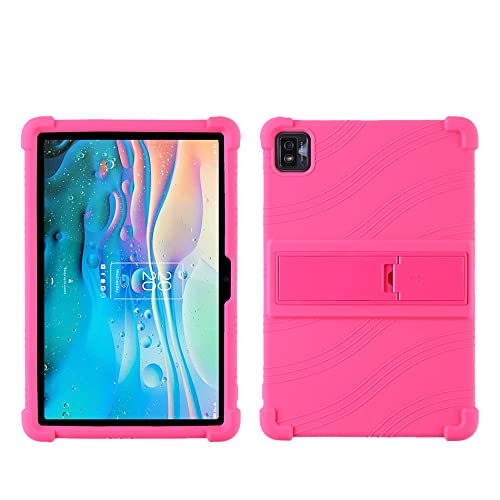 FKQLH Hülle für TCL NXTPAPER 10S 10.1", Stand Silikon kinderfreundliche Stoßfest Schützend Abdeckung Hüllen für TCL NXTPAPER 10S 10.1", Rosa von FKQLH