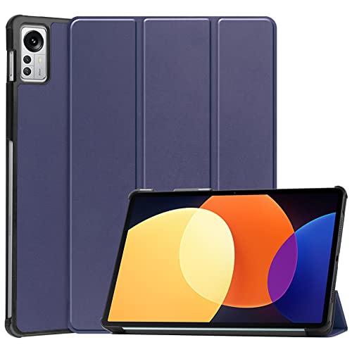 FKQLH Hülle für Xiaomi Pad 5 Pro 12.4'' 2022, Leicht PU Leder Folio Ständer Schutzhülle Etui Case für Xiaomi Pad 5 Pro 12.4'' 2022, Blau von FKQLH