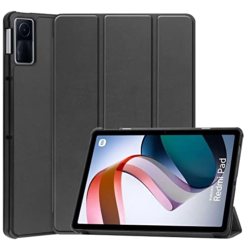 FKQLH Hülle für Xiaomi Redmi Pad 10.61 Zoll, Leicht PU Leder Folio Ständer Schutzhülle Etui Case für Xiaomi Redmi Pad 10.61 Zoll, Schwarz von FKQLH