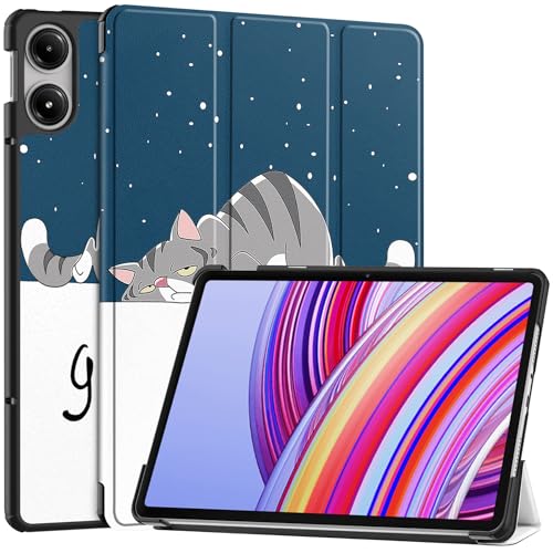 FKQLH Hülle für Xiaomi Redmi Pad Pro 12,1 Zoll, Leicht PU Leder Folio Ständer Schutzhülle Etui Case für Xiaomi Redmi Pad Pro 12,1 Zoll, A von FKQLH