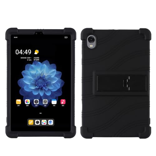 FKQLH Hülle für iPlay 60 Mini Pro, Stand Silikon kinderfreundliche Stoßfest Schützend Abdeckung Hüllen für Alldocube iPlay 60 Mini Pro 8,4 Zoll, Schwarz von FKQLH