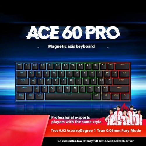 FKRTQIYN ACE 60/68 Benutzerdefinierte mechanische Tastatur für Spiele und Büroverwendung mit Magnetisch für Desktop -Computer und personalisierte Geschenke(TTC Magnetic Axis) von FKRTQIYN