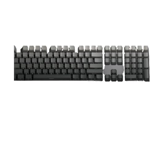 FKRTQIYN Double Shot PBT KeyCap Set 133 Shine durch RGB Backbeleuchtung Seitdruck MX Switch Benutzerdefinierte Tastaturen(Grey 133 Keys) von FKRTQIYN