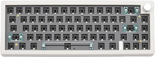 FKZ GMK67 Tastatur-Set, 65 % mechanische Tastatur, kabellos, Bluetooth 5.0/2.4 G/Typ-C-Empfängermodi, Hotswap-Schalter, Steckdosengehäuse, Platine, 68 Tasten, Schalter, Tester, Tastatur-Kit von FKZ