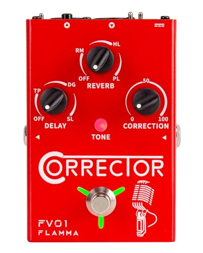 FLAMMA FV01 Vocal Effects Processor Pitch Correction Voice Pedal Vocal Stompbox Microphone Amplifier for Singer Live Singing Streaming Recording with Delay Reverb Acoustic Guitar Playing FLAMMA FV01 Vocal Effects Processor Pitch Correction Voice Pedal Vocal Stompbox Microphone Amplifier for Singer Live Singing Streaming Recording with Delay Reverb Acoustic Guitar Playing von FLAMMA