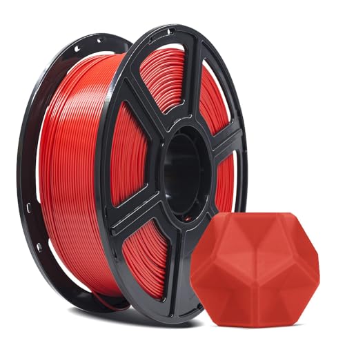 FLASHFORGE 3D-Drucker-Filament, PLA PRO Filament 1,75 mm, 1 kg Spule, Maßgenauigkeit +/- 0,02 mm für FDM 3D-Drucker, bessere Zähigkeit und kein Verknoten (Rot) von FLASHFORGE