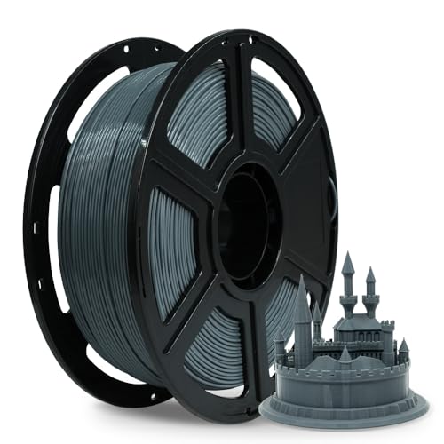 FLASHFORGE ABS PRO 3D-Drucker-Filament, Robuste und Hitzebeständige Filamente, 1kg Spule (2.2lbs), Maßgenauigkeit +/- 0,02 mm, Starke und Langlebige ABS-Verbrauchsmaterialien (Grau) von FLASHFORGE