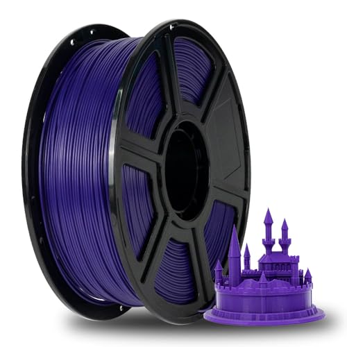 FLASHFORGE ABS PRO 3D-Drucker-Filament, Robuste und Hitzebeständige Filamente, 1kg Spule (2.2lbs), Maßgenauigkeit +/- 0,02 mm, Starke und Langlebige ABS-Verbrauchsmaterialien (Lila) von FLASHFORGE