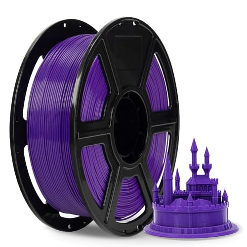 FLASHFORGE ABS PRO 3D-Drucker-Filament, Robuste und Hitzebeständige Filamente, 1kg Spule (2.2lbs), Maßgenauigkeit +/- 0,02 mm, Starke und Langlebige ABS-Verbrauchsmaterialien (Lila) von FLASHFORGE