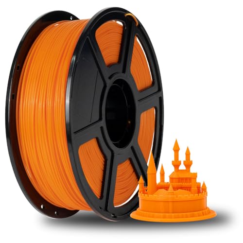 FLASHFORGE ABS PRO 3D-Drucker-Filament, Robuste und Hitzebeständige Filamente, 1kg Spule (2.2lbs), Maßgenauigkeit +/- 0,02 mm, Starke und Langlebige ABS-Verbrauchsmaterialien (Orange) von FLASHFORGE