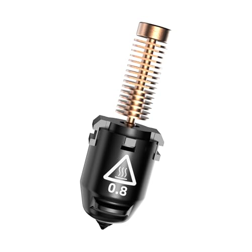FLASHFORGE Adventurer 5M Pro Düse, 0,8mm gehärtet, 280℃ hoher Durchfluss 32mm³/s für stabilen Hochgeschwindigkeitsdruck, kompatibel mit Adventurer 5M Hotend, für hochfeste Filamente von FLASHFORGE