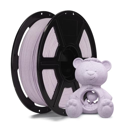 FLASHFORGE HS PLA-Filament 1,75 mm, PLA-Marmor, natürliche steinähnliche Textur, max. 500 mm/s Schnelldruck, HS PLA für optimale Effektivität bei hohen Geschwindigkeiten (Marmor Rot) von FLASHFORGE
