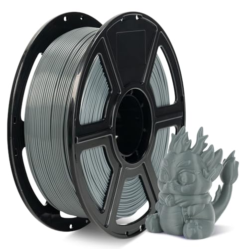 FLASHFORGE High Speed PLA Filament 1.75mm, Druck bis zu 8x schneller, 500mm/s Schnelldruck 3D Drucker Filament, HS PLA für optimale Effektivität bei hohen Geschwindigkeiten (Grau) von FLASHFORGE