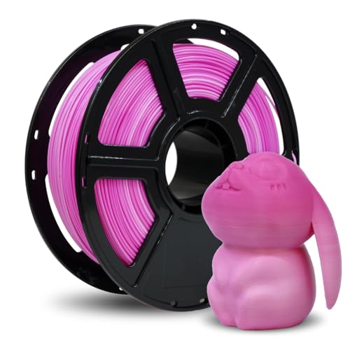 FLASHFORGE High Speed PLA Filament 1.75mm, Druck bis zu 8x schneller, 500mm/s Schnelldruck 3D Drucker Filament, HS PLA für optimale Effektivität bei hohen Geschwindigkeiten (Pink & White) von FLASHFORGE