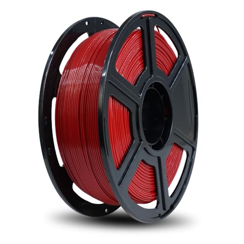 FLASHFORGE High Speed PLA Filament 1.75mm, Druck bis zu 8x schneller, 500mm/s Schnelldruck 3D Drucker Filament, HS PLA für optimale Effektivität bei hohen Geschwindigkeiten (Ruby Red) von FLASHFORGE