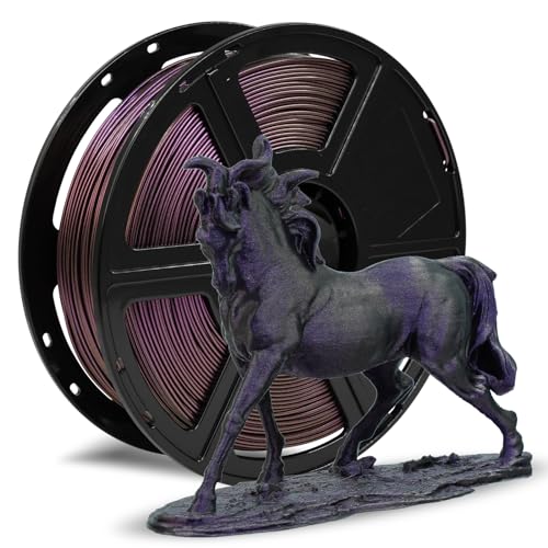 FLASHFORGE Hochgeschwindigkeits-Chamäleon PLA Multicolor Abyssal Purple, Max 500mm/s schnelles Drucken, PLA Color Shift Filament 1.75mm, ändert die Farbe mit Licht und Winkel, Top-Notch Filament von FLASHFORGE