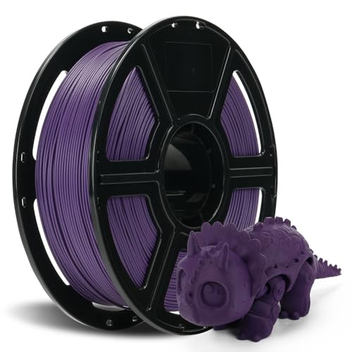 FLASHFORGE Kohlenstofffaser-PETG-Filament 1.75mm, Kohlenstofffaser PETG 3D Drucker Filament, 1KG Spule Maßgenauigkeit +/- 0,02mm, leicht & hitzebeständig & feuchtigkeitsfrei (Iris Purple) von FLASHFORGE