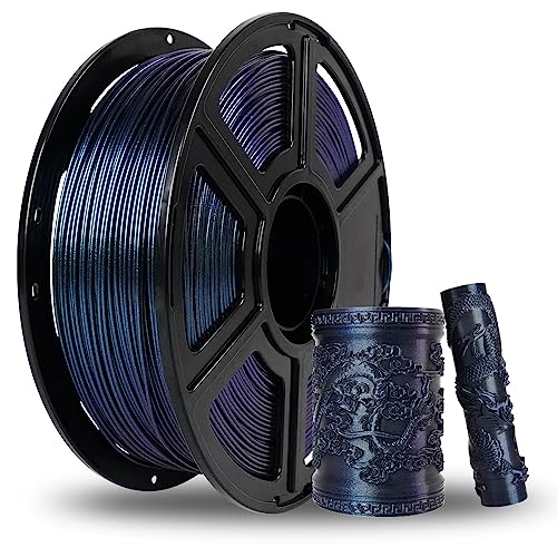 FLASHFORGE PETG Filament 1.75mm, Chamäleon Farbverschiebung 3D Drucker Filament, ändert Farbe mit Licht und Winkel, 1KG Spule (2.2lbs), Maßgenauigkeit±0.02 mm, Premium PETG Filament (Burnt Titanium) von FLASHFORGE