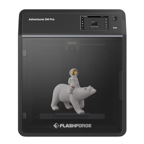 Flashforge Adventurer 3D-Drucker 5M Pro mit Hochgeschwindigkeitsdruck, max. 600 mm/s, schnelles Aufheizen mit Düse um 280 °, interne und Externe Zirkulation, doppelte Luftfiltration von FLASHFORGE