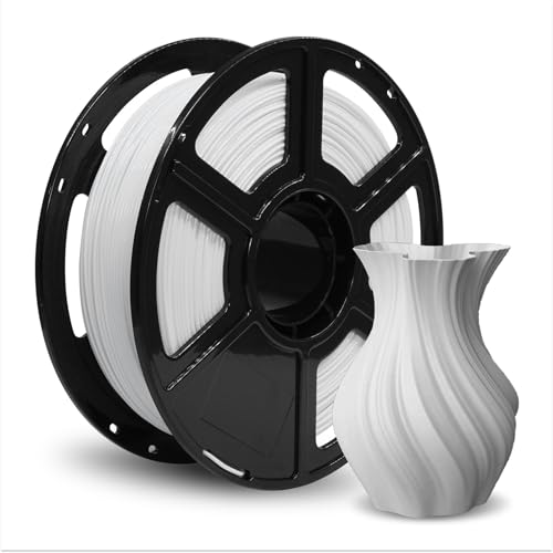 FLASHFORGE PETG 3D-Druckerfilament 1,75 mm - 1 kg Hochpräzises Filament (Weiß)- Umweltfreundlich & Blisterfrei von FLASHFORGE