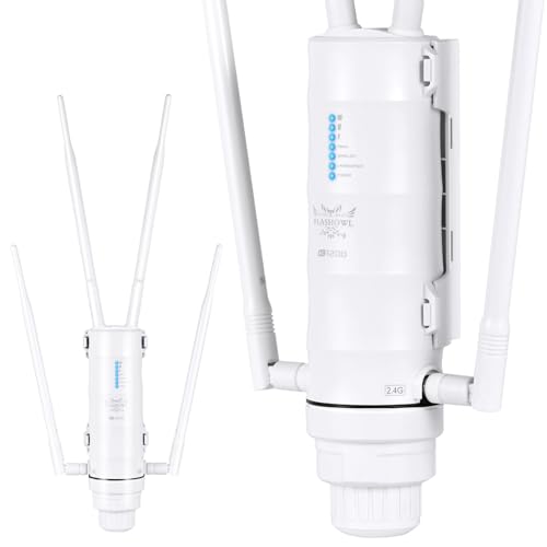 WLAN Repeater Outdoor Wasserdicht FLASHOWL WiFi Range Extender Outdoor WLAN Aaussenantenne Outdoor WLAN Repeater WiFi Amplifier von FLASHOWL